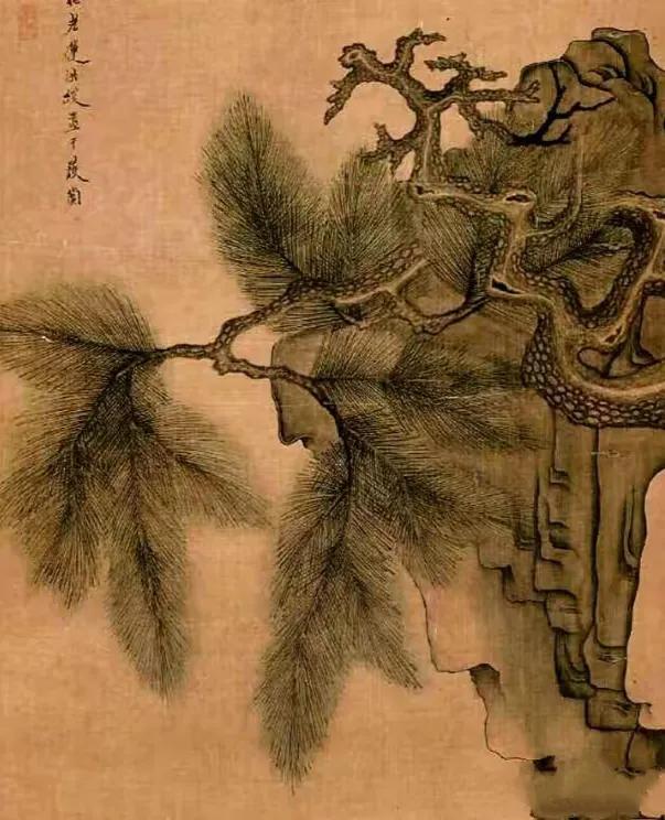 古代名画：《斗草图》——陈洪绶（明）