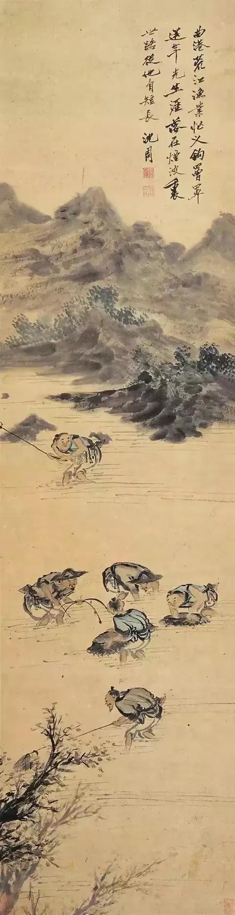 中国古代名画：沈周作品欣赏（沈周山水画高清图片）