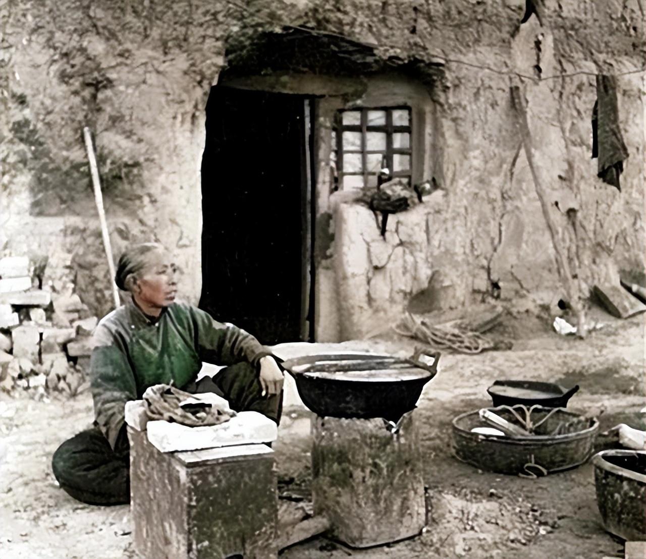 四十年代山西临汾老照片，古老的晋国风情，巍峨的平阳古城