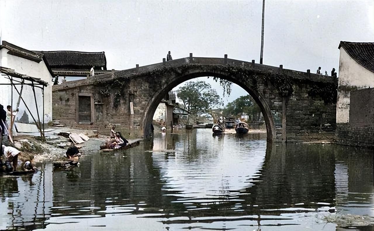 杭州的老照片：京杭大运河两岸江南风光