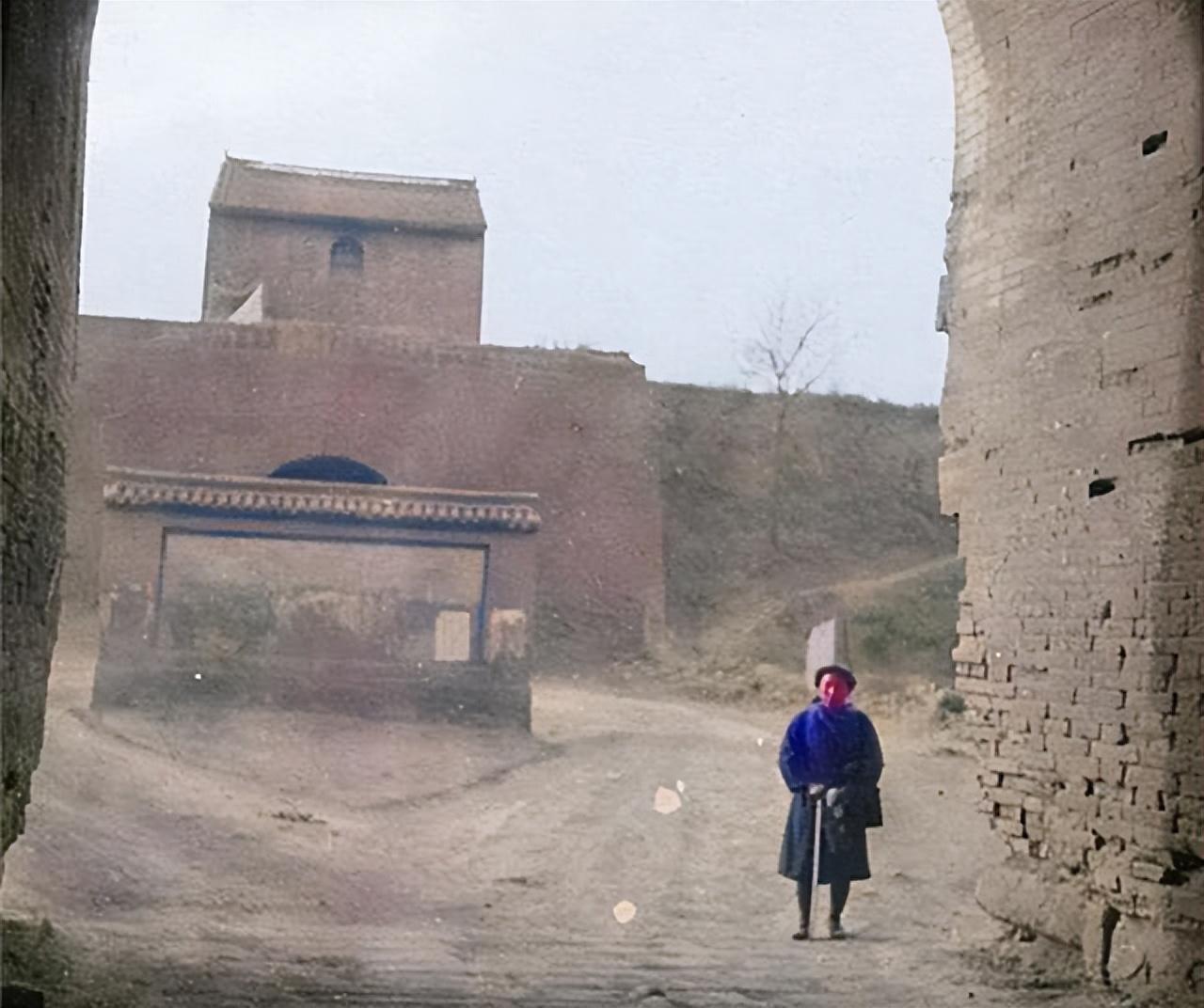 山西沁县古色古香的古城老照片，“铜鞮”古城