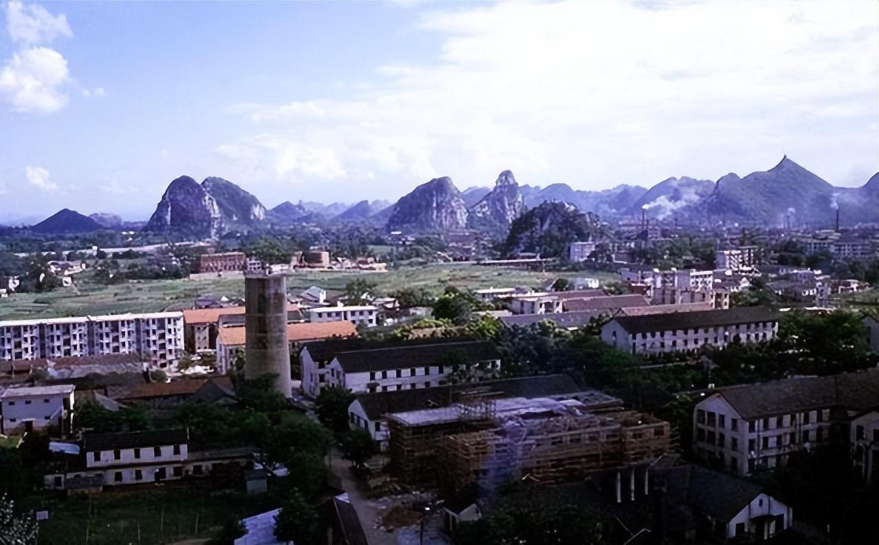 广西桂林老照片，桂林的都市风貌