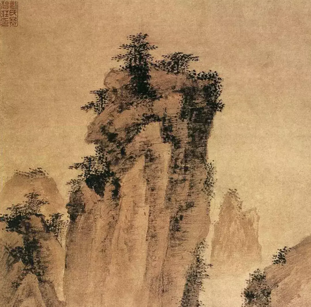 中国名画赏析 明 戴进《关山行旅图》