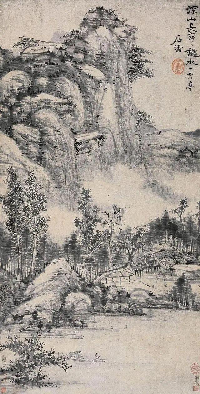 中国古代名画：石涛高清画作80幅欣赏