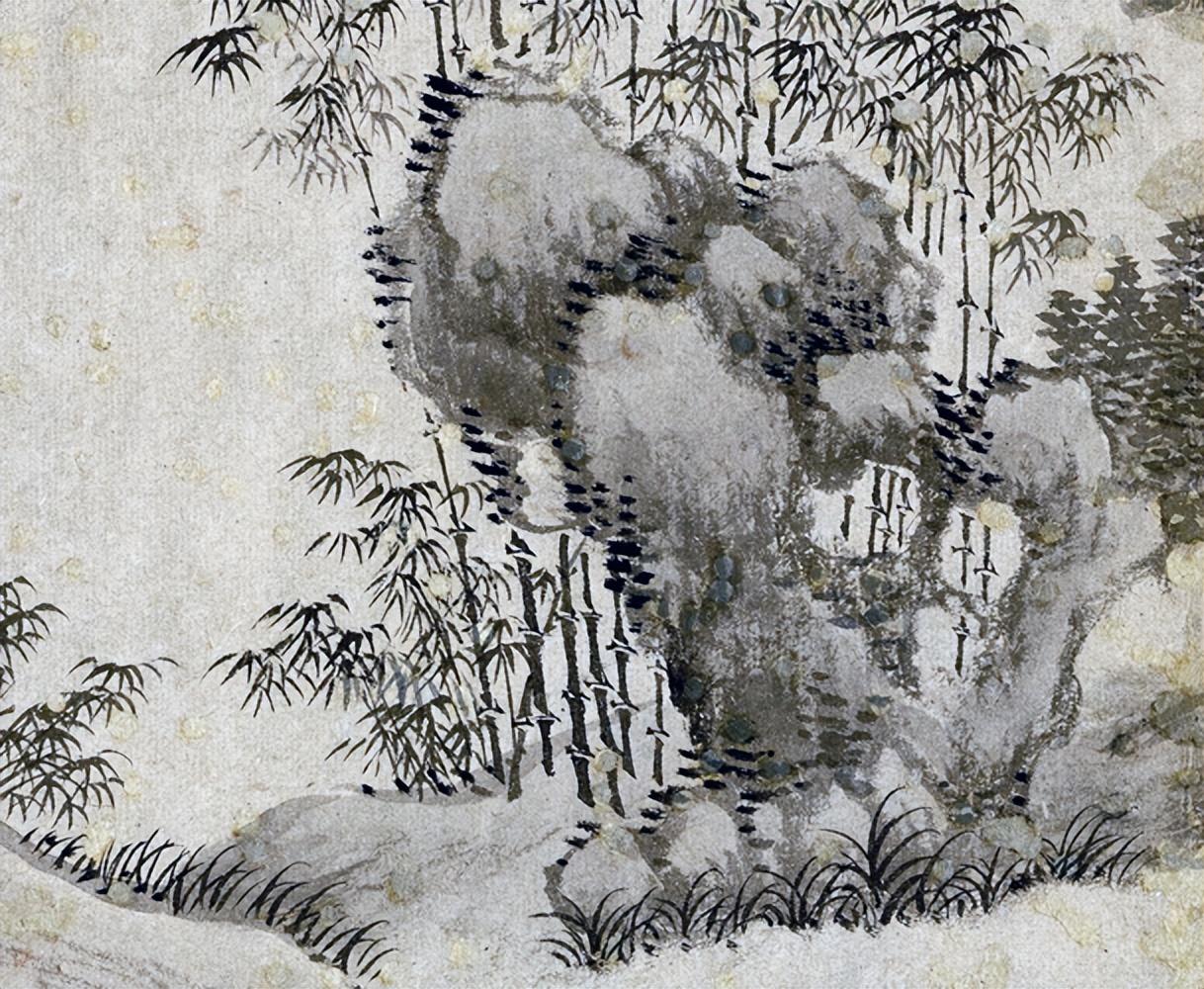 清初画圣王翚山水画作品欣赏：《梧竹清阴》高清图片