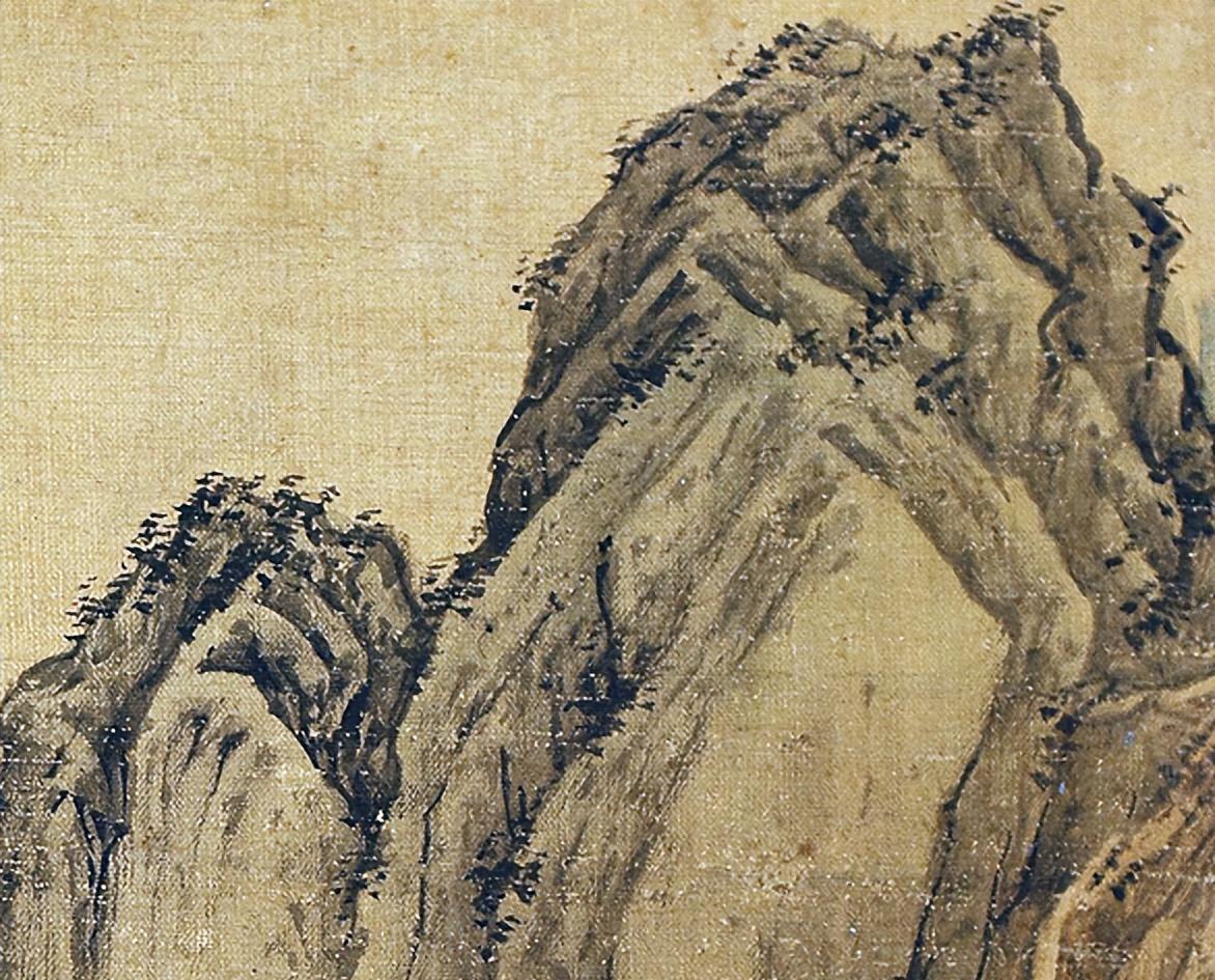 清代画家吴达山水画作品欣赏：《溪山水阁》高清图片