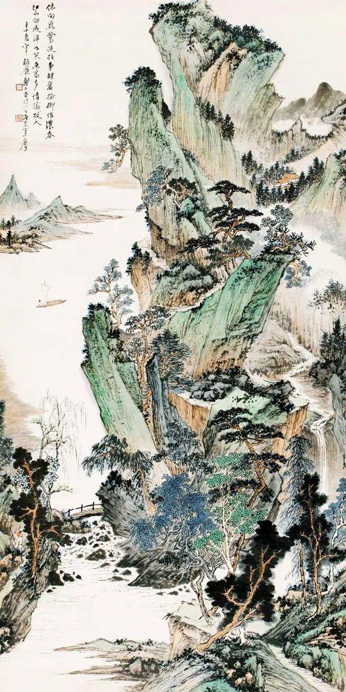 春天题材的山水画作品有哪些？五幅描绘春天的山水画图片欣赏